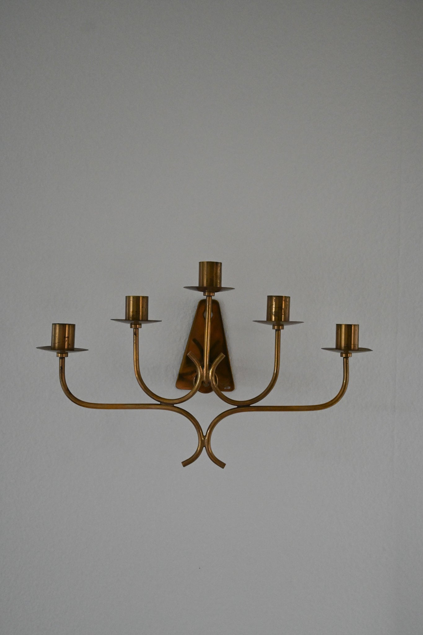 Väggkandelaber Mässing