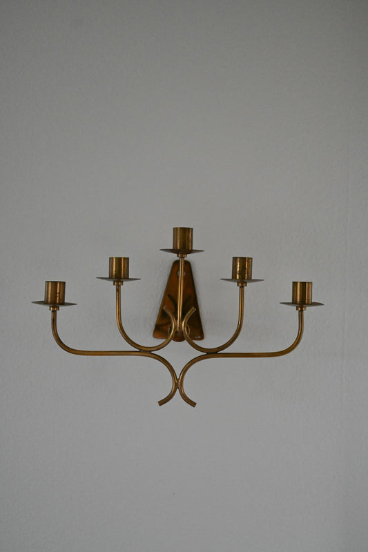 Väggkandelaber Mässing