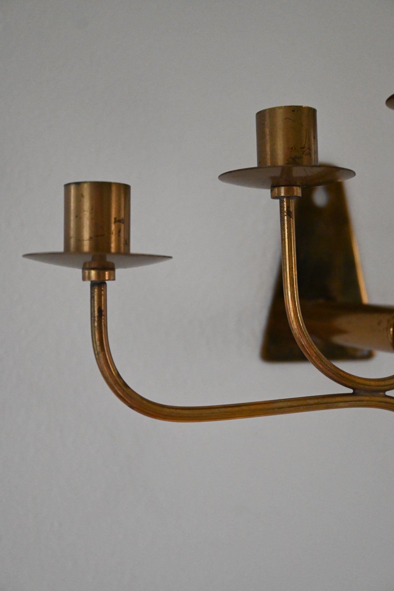 Väggkandelaber Mässing