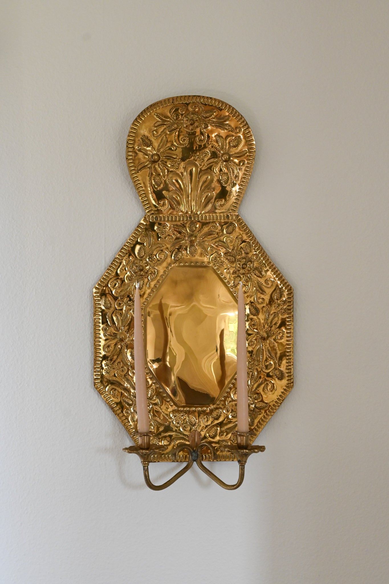 Väggljusstake Mässing