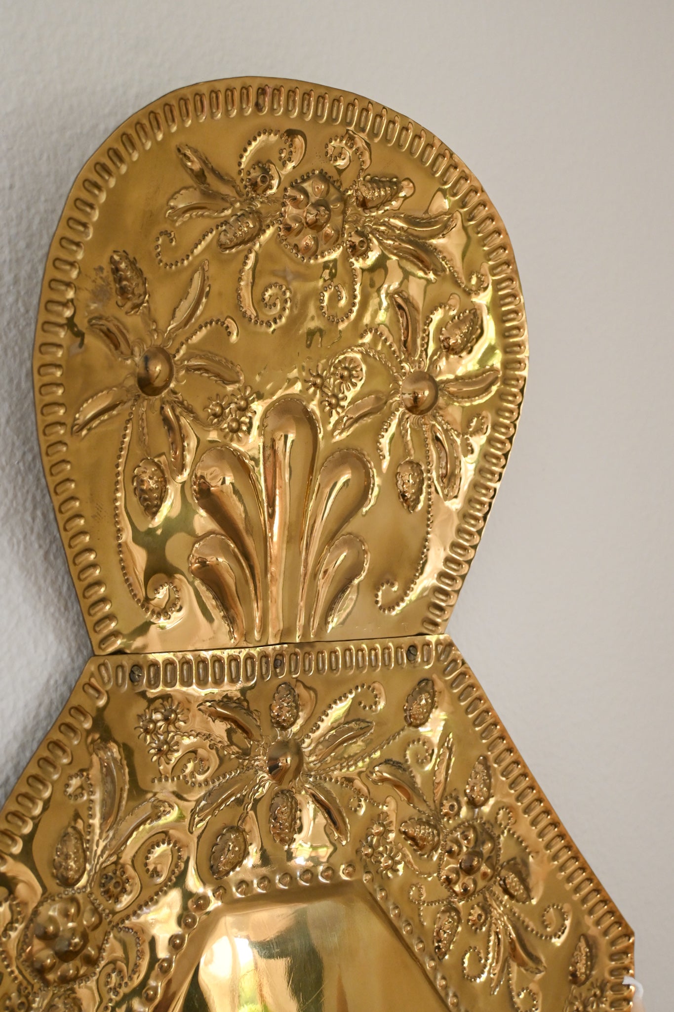 Väggljusstake Mässing