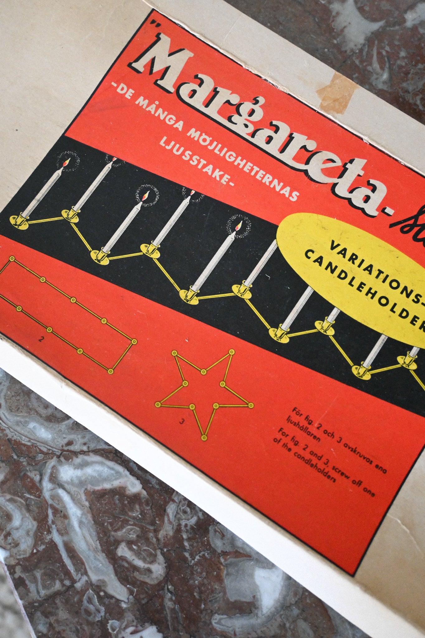 Ljusstake Margareta Mässing