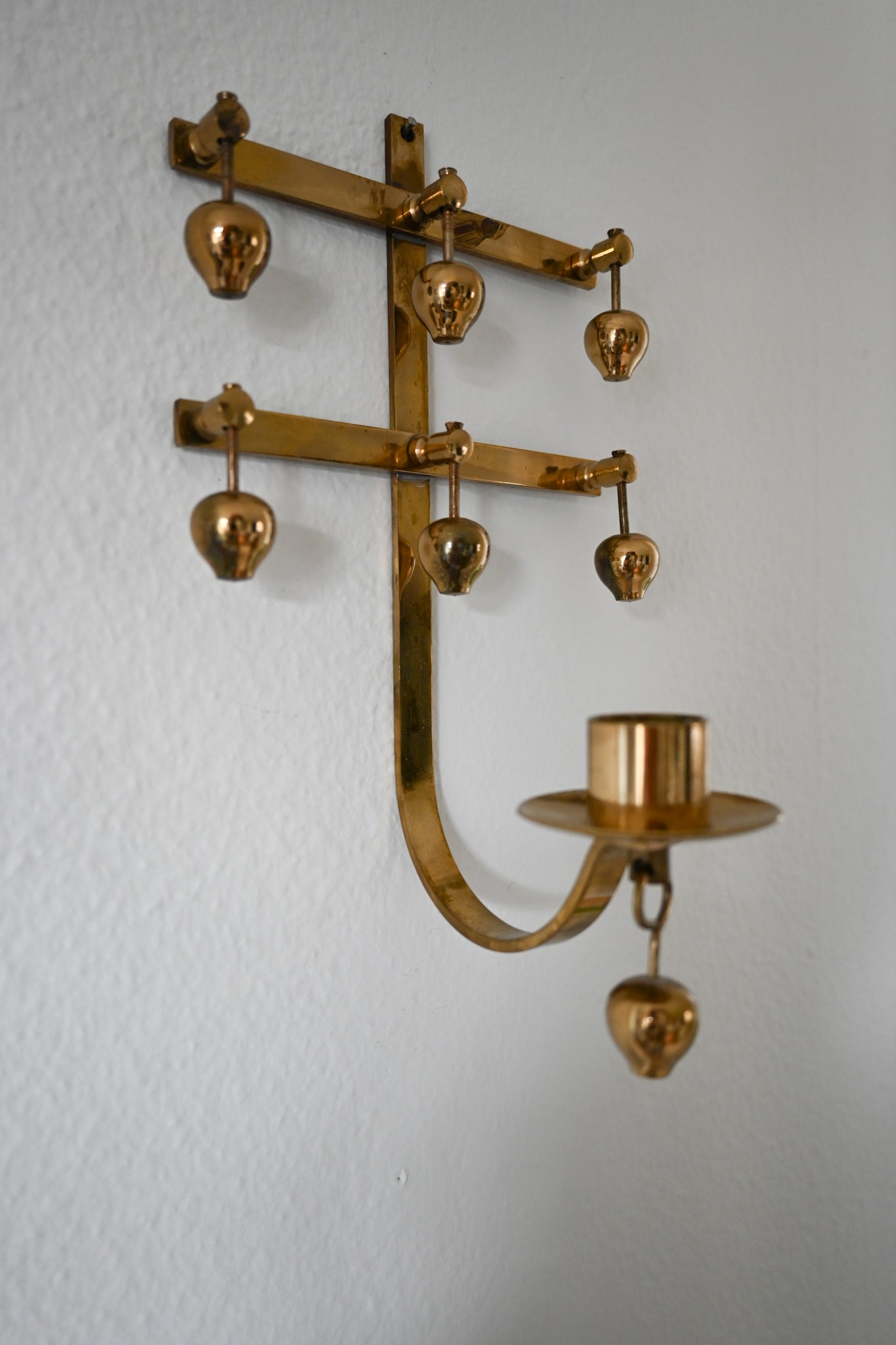 Väggljusstake Mässing