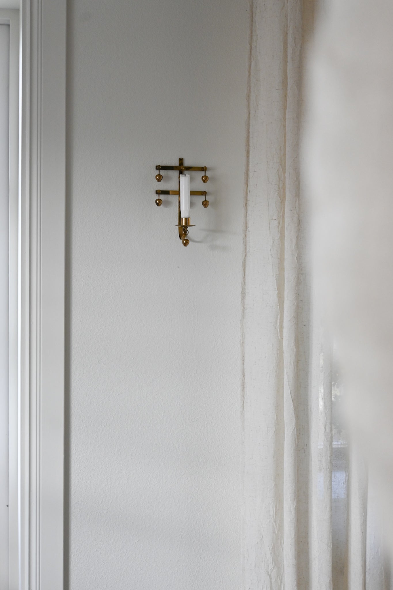 Väggljusstake Mässing