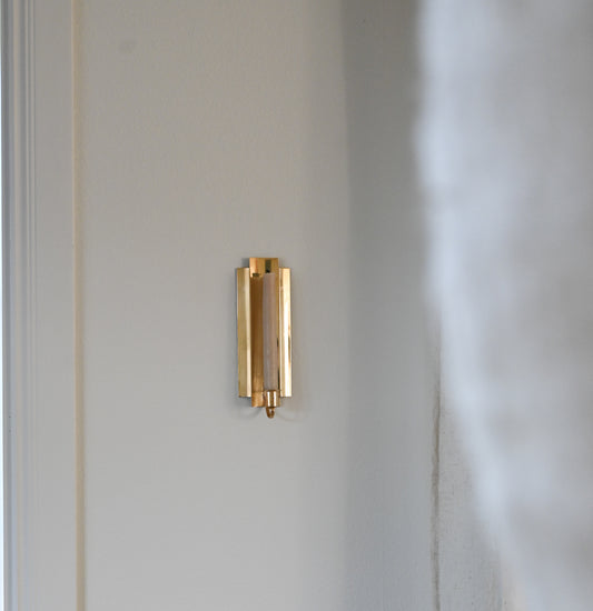 Väggljusstake Mässing