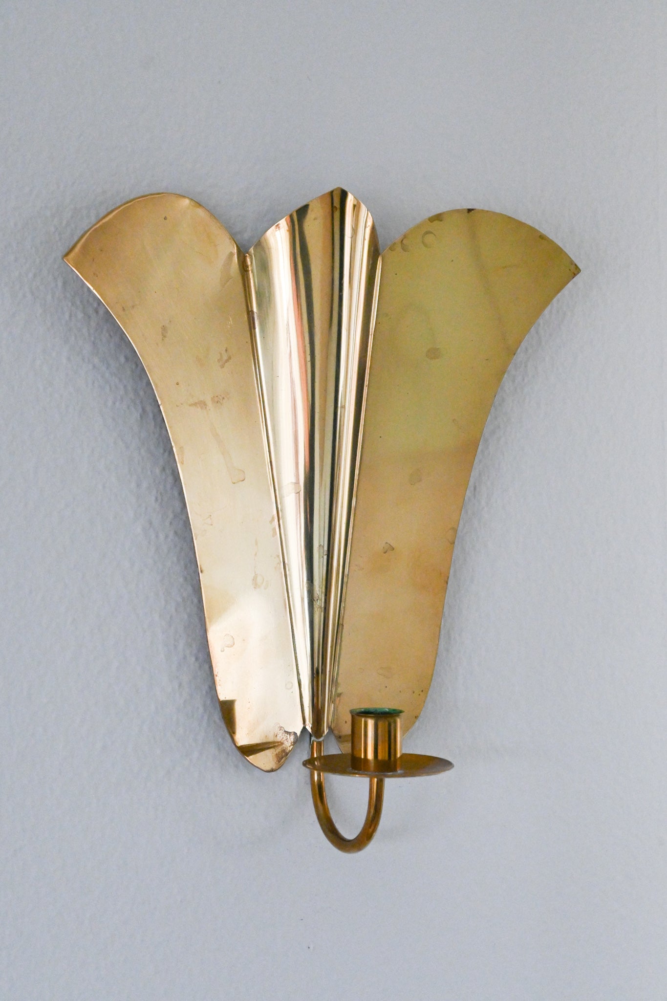 Väggljusstake Mässing