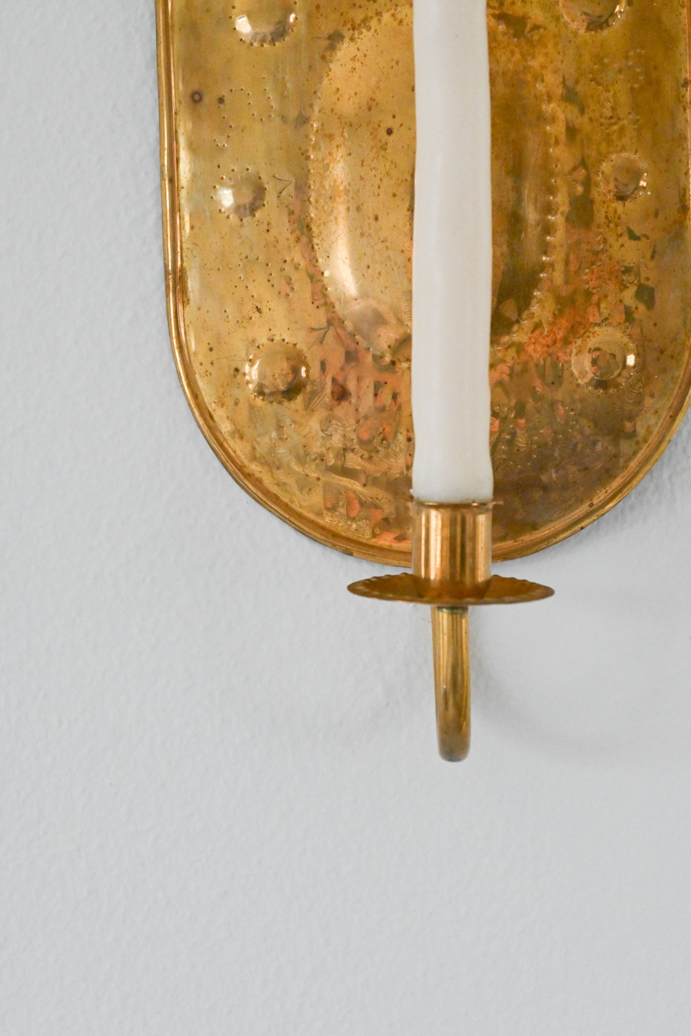 Väggljusstake Mässing