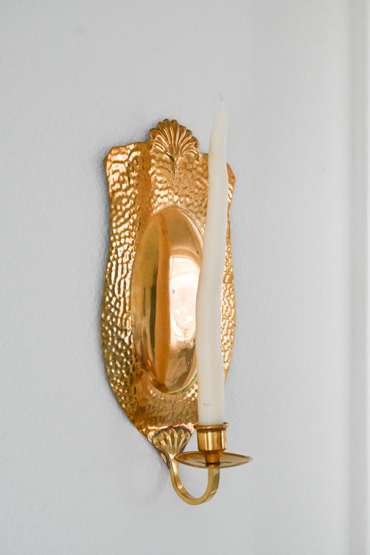 Väggljusstake Mässing