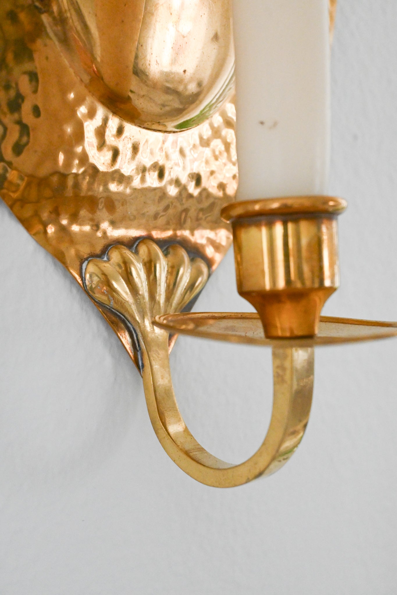 Väggljusstake Mässing