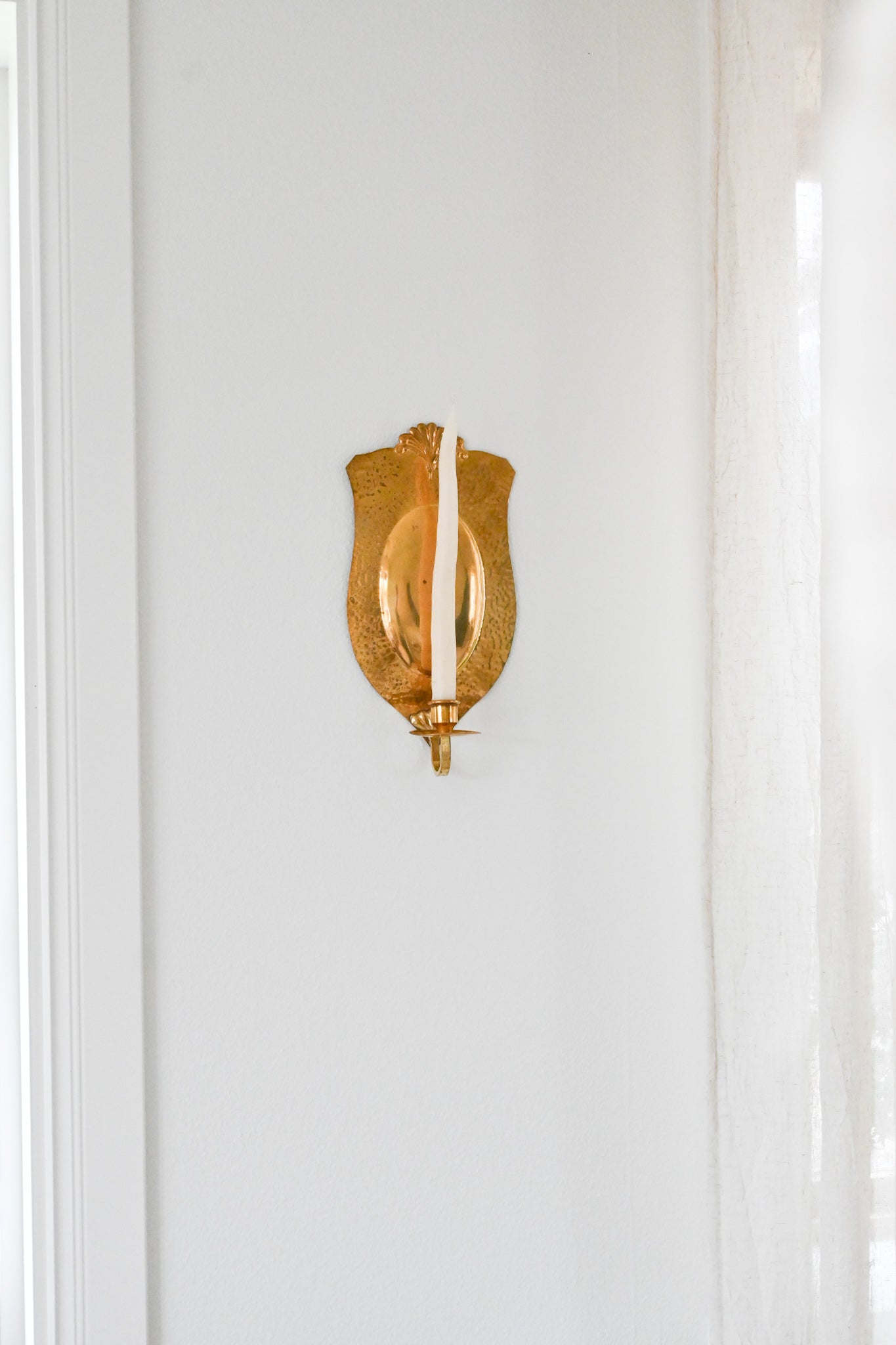 Väggljusstake Mässing