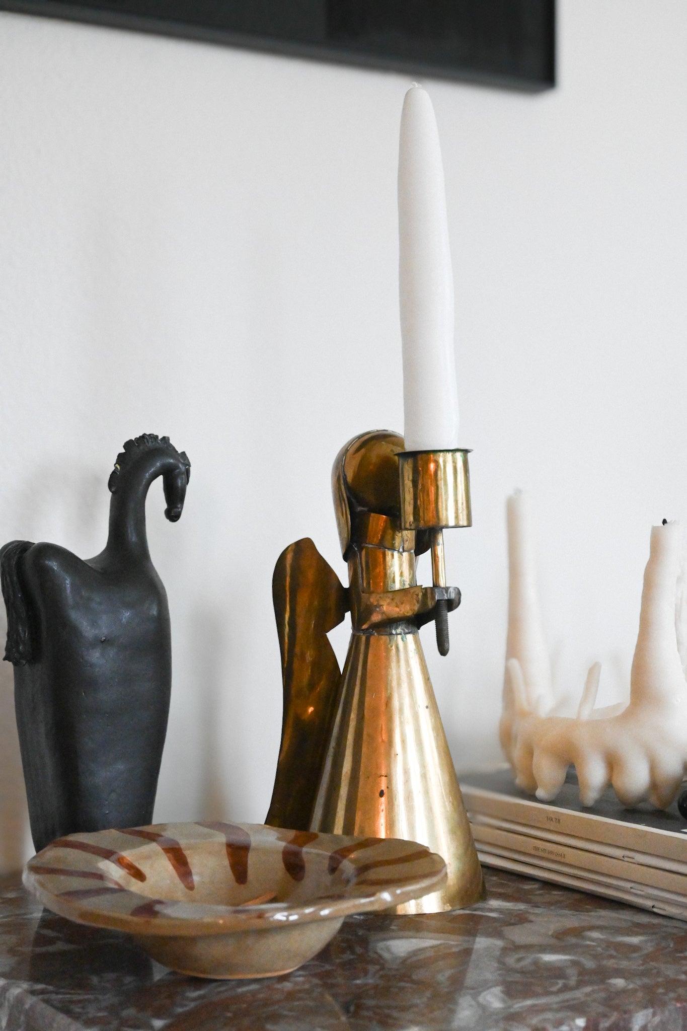 Ljusstake Skyddsängel  Stor