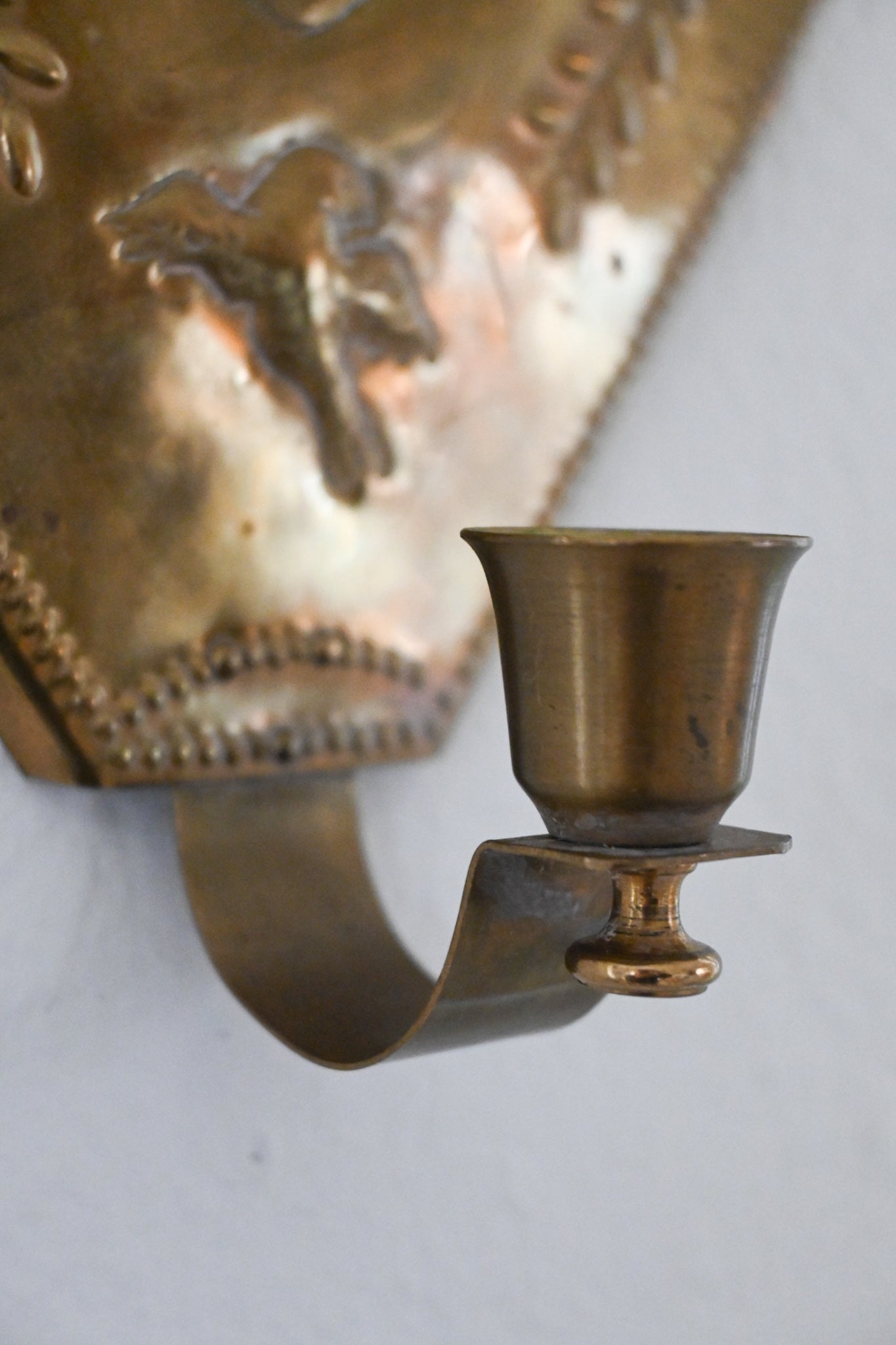 Väggljusstake Mässing