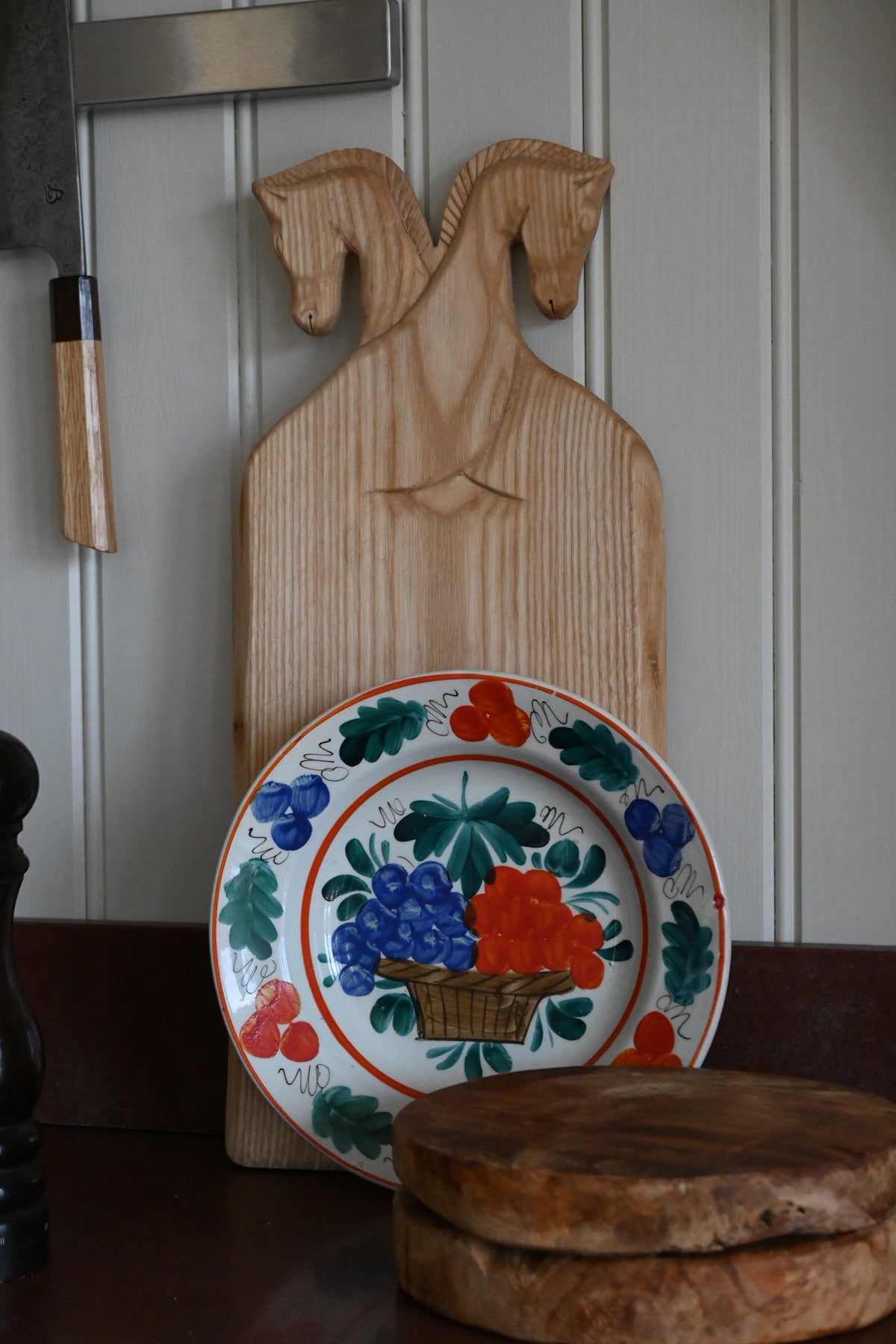 Väggtallrik Folk Art