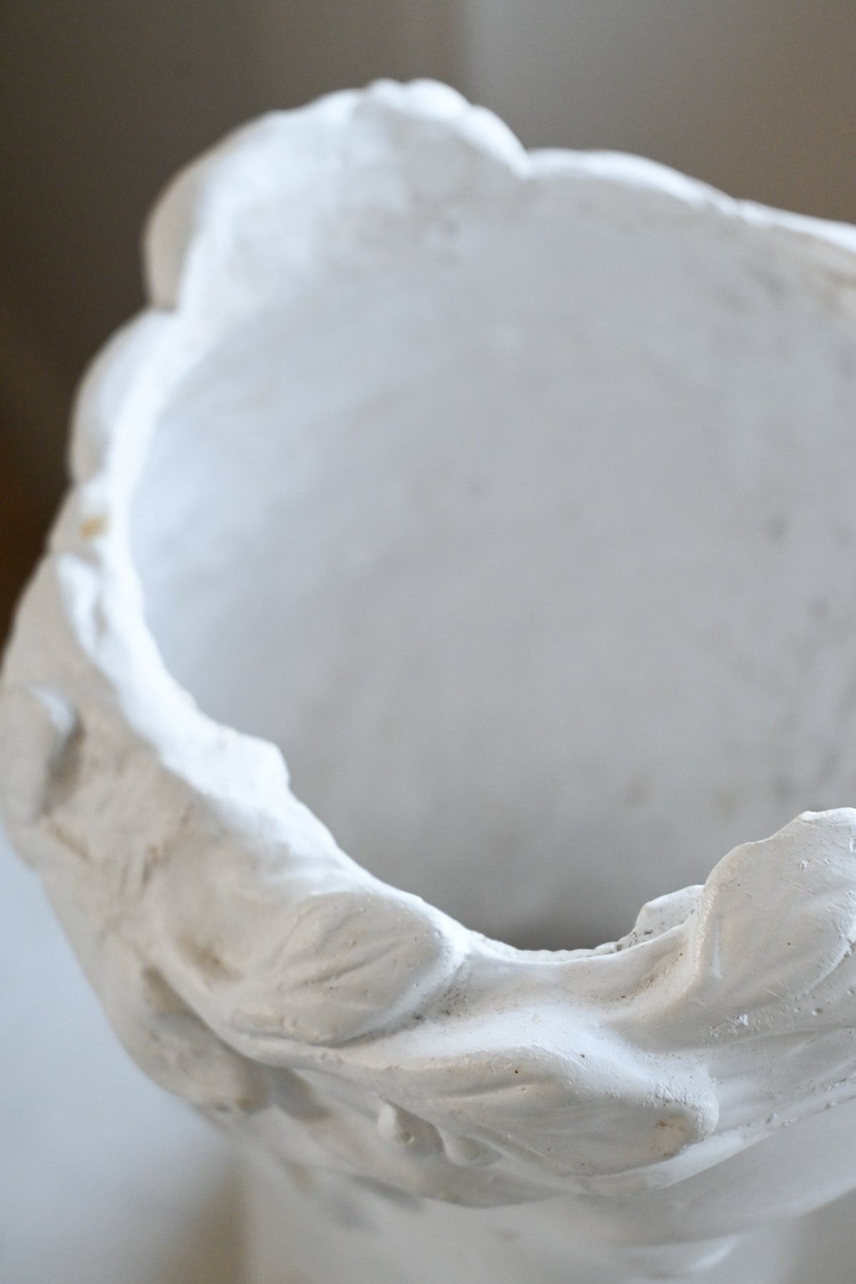 Kruka/Skulptur Gips