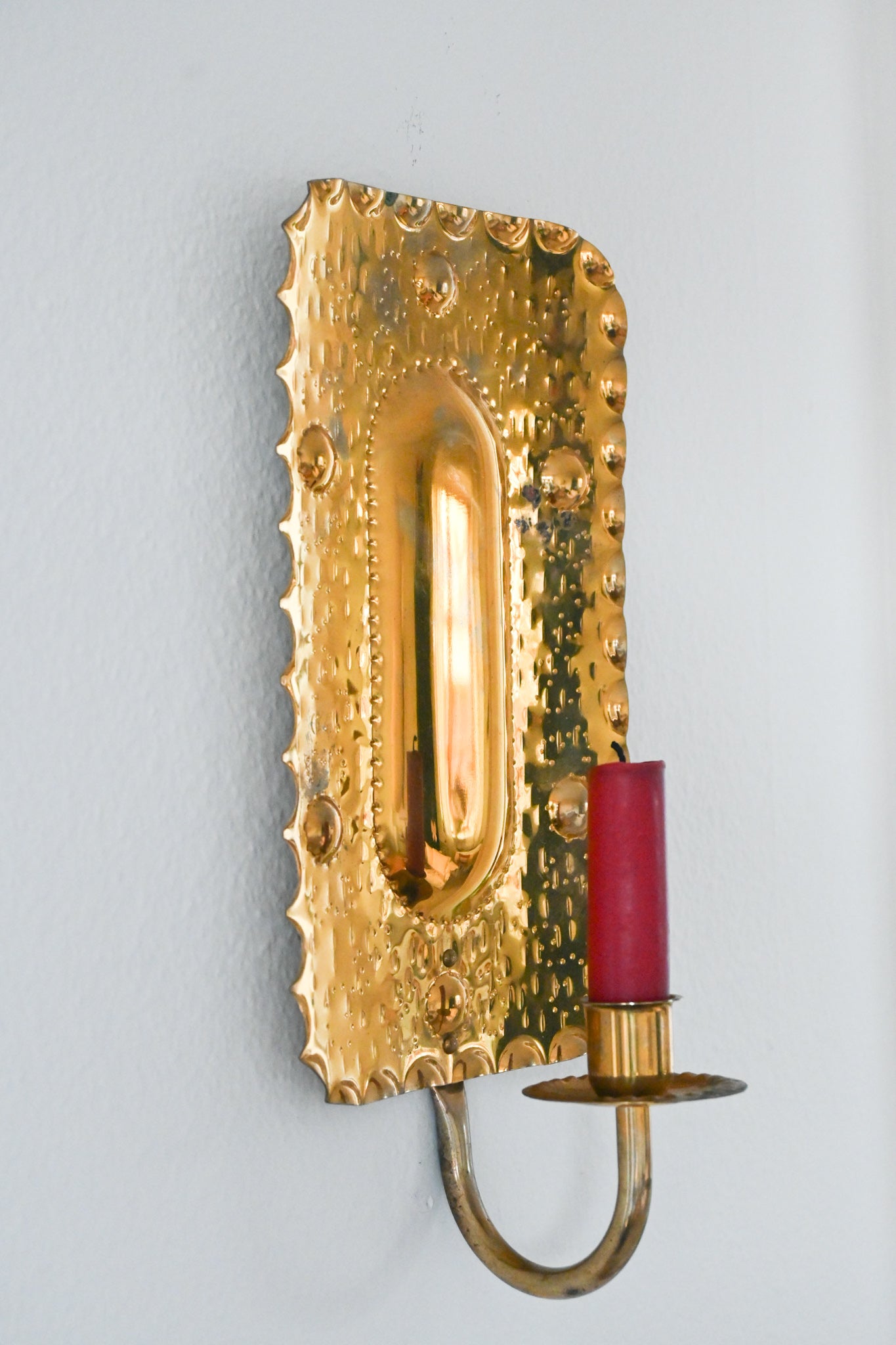 Väggljusstake Mässing