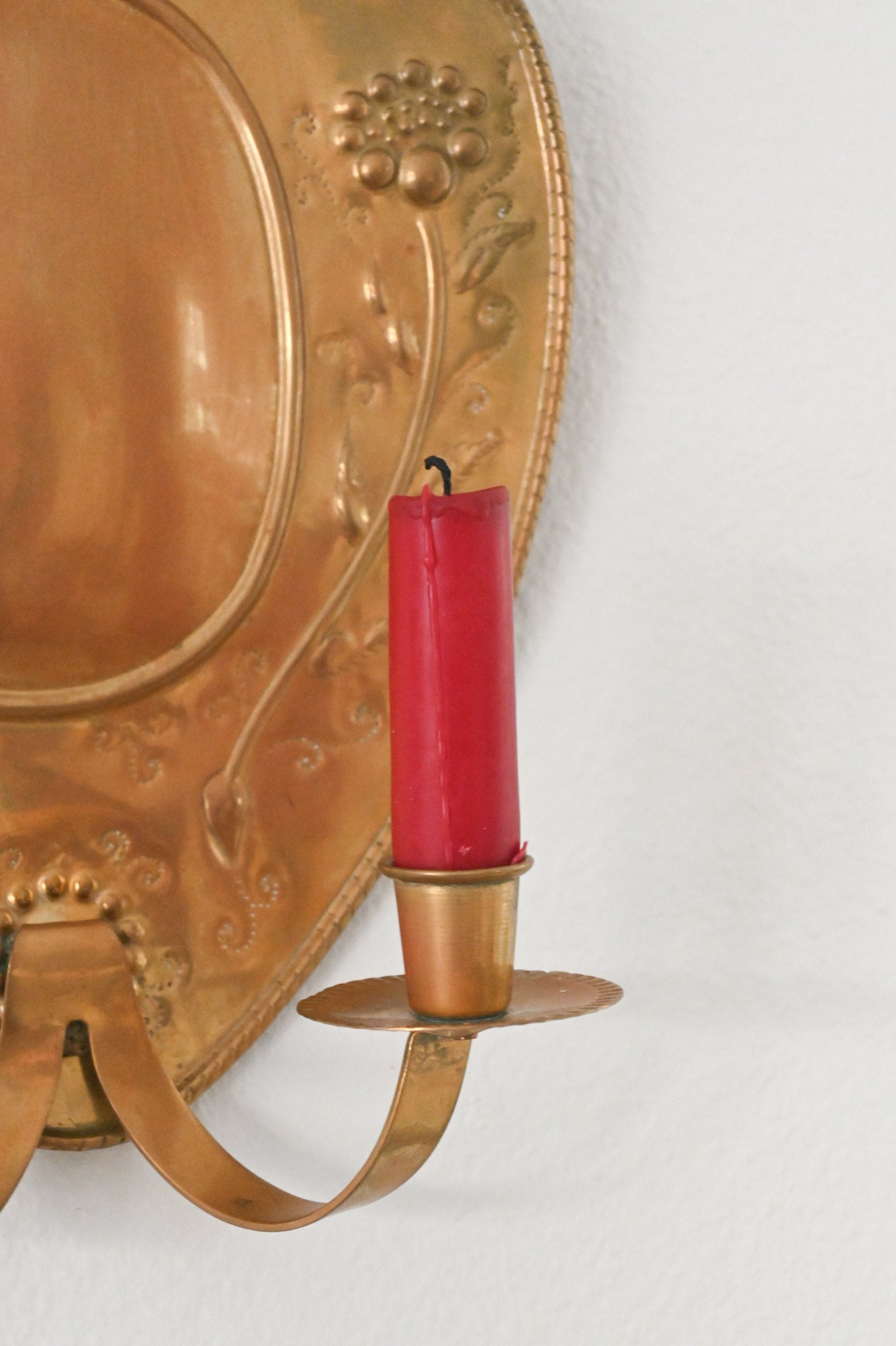 Väggljusstake Mässing