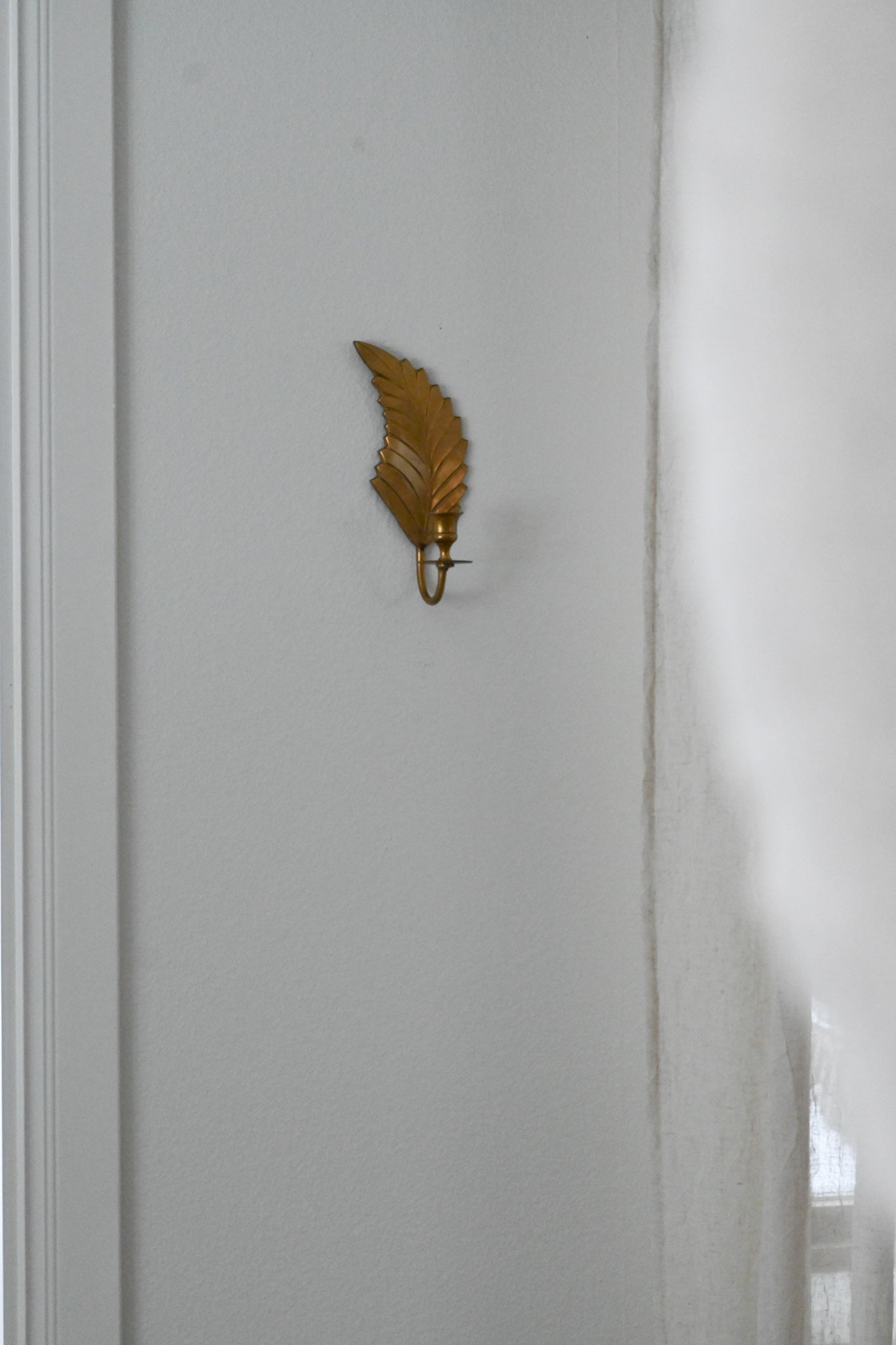 Väggljusstake Mässing
