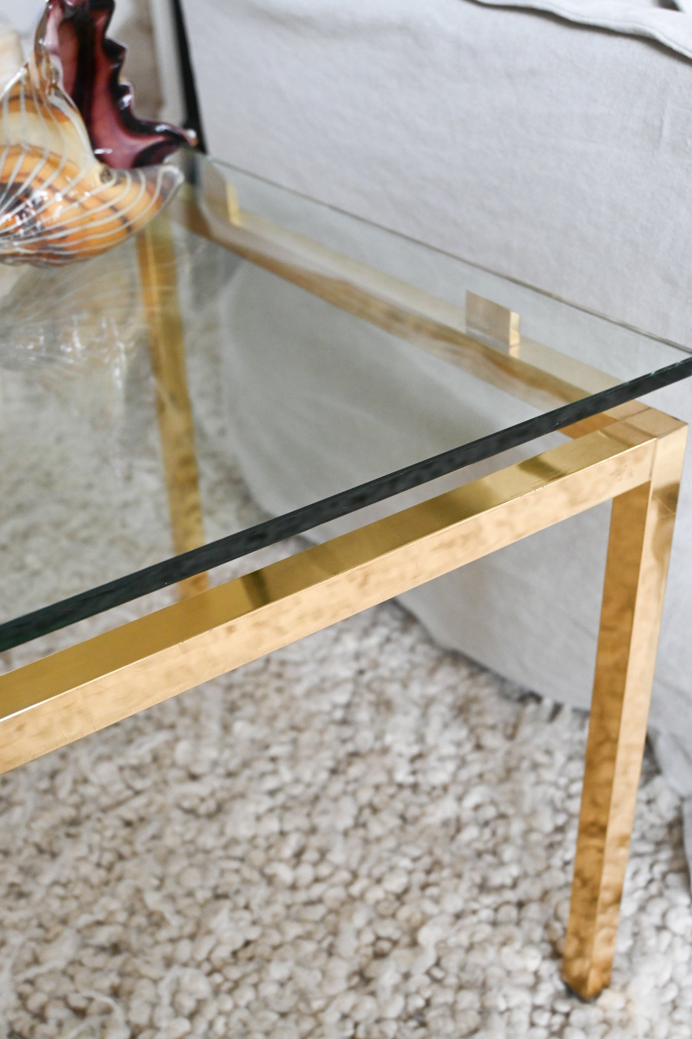 Sidobord Glas