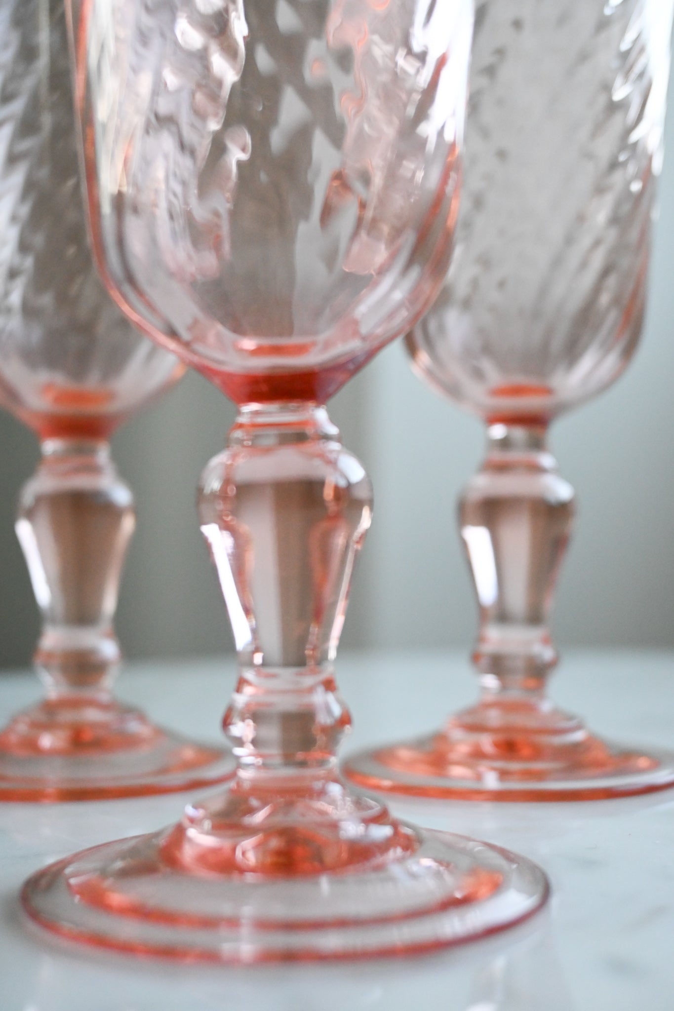 6st Champagne Flutes Rosaline D´Arques-Durant