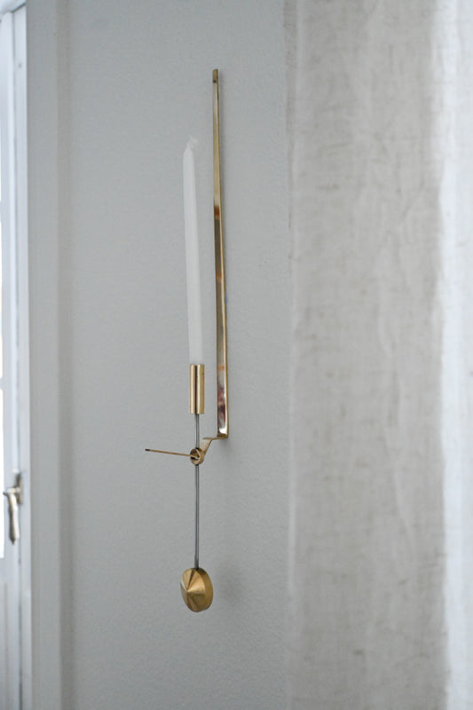 Väggljusstake Mässing