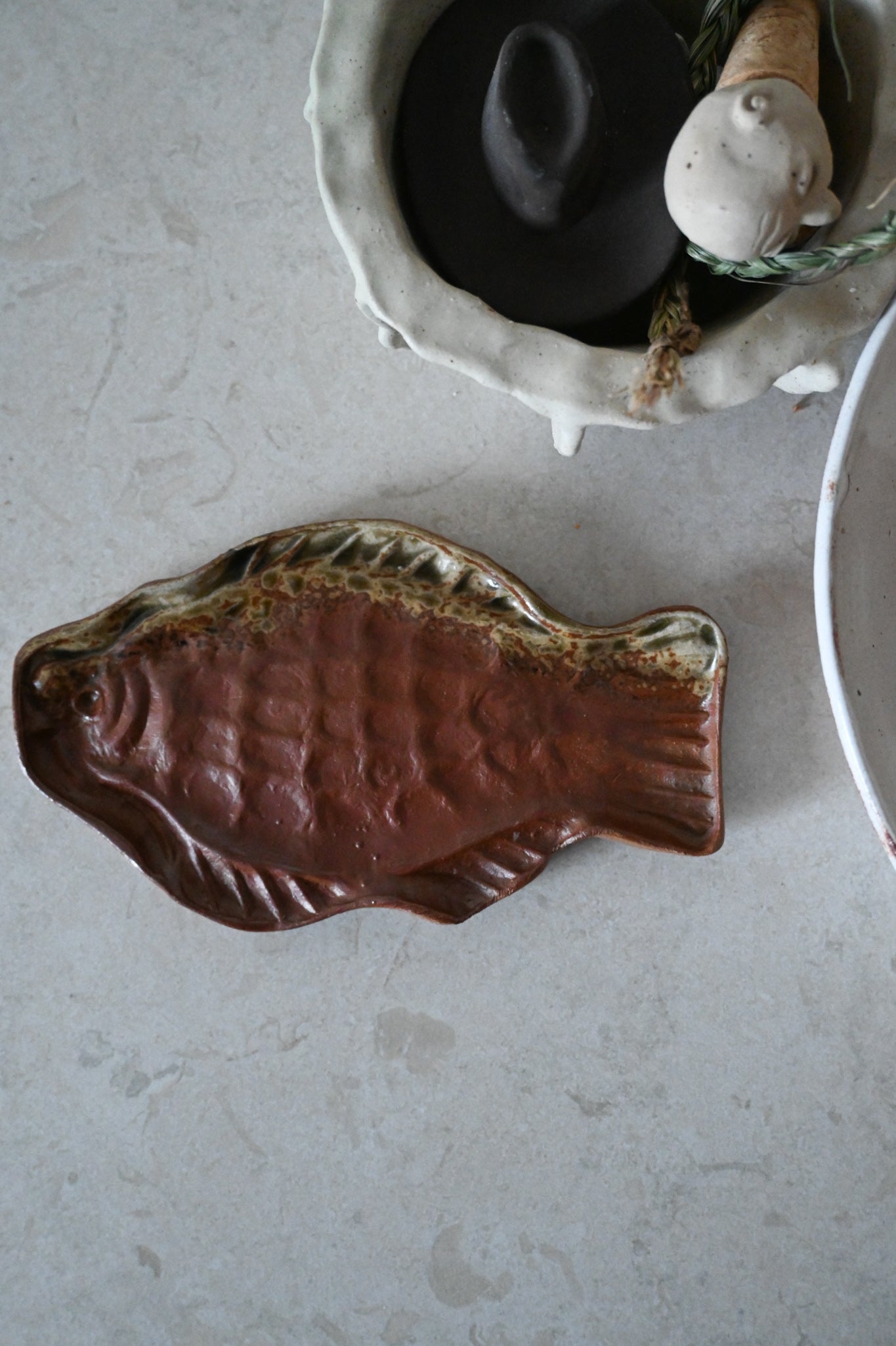 Keramikfat Fisk