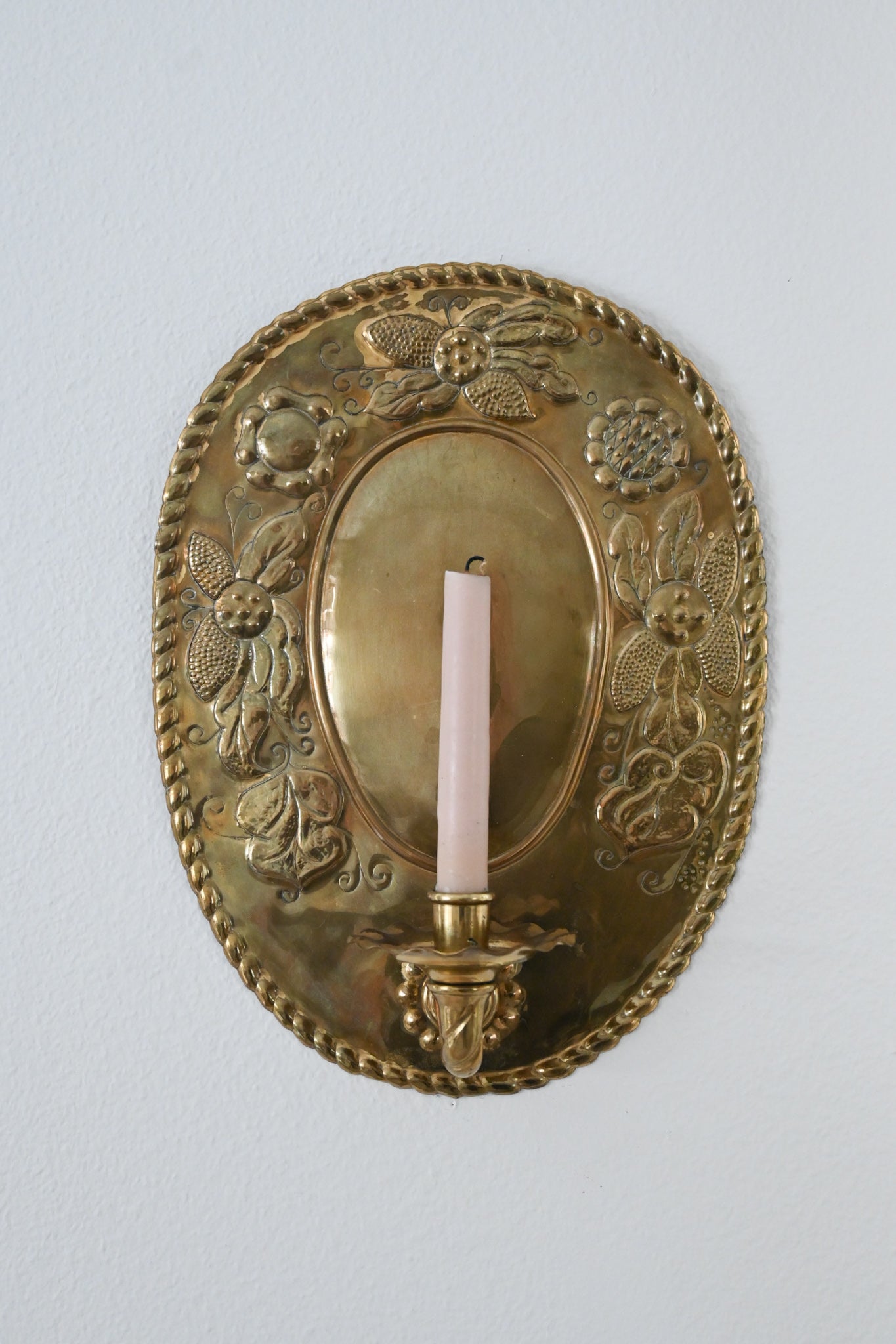 Väggljusstake Mässing