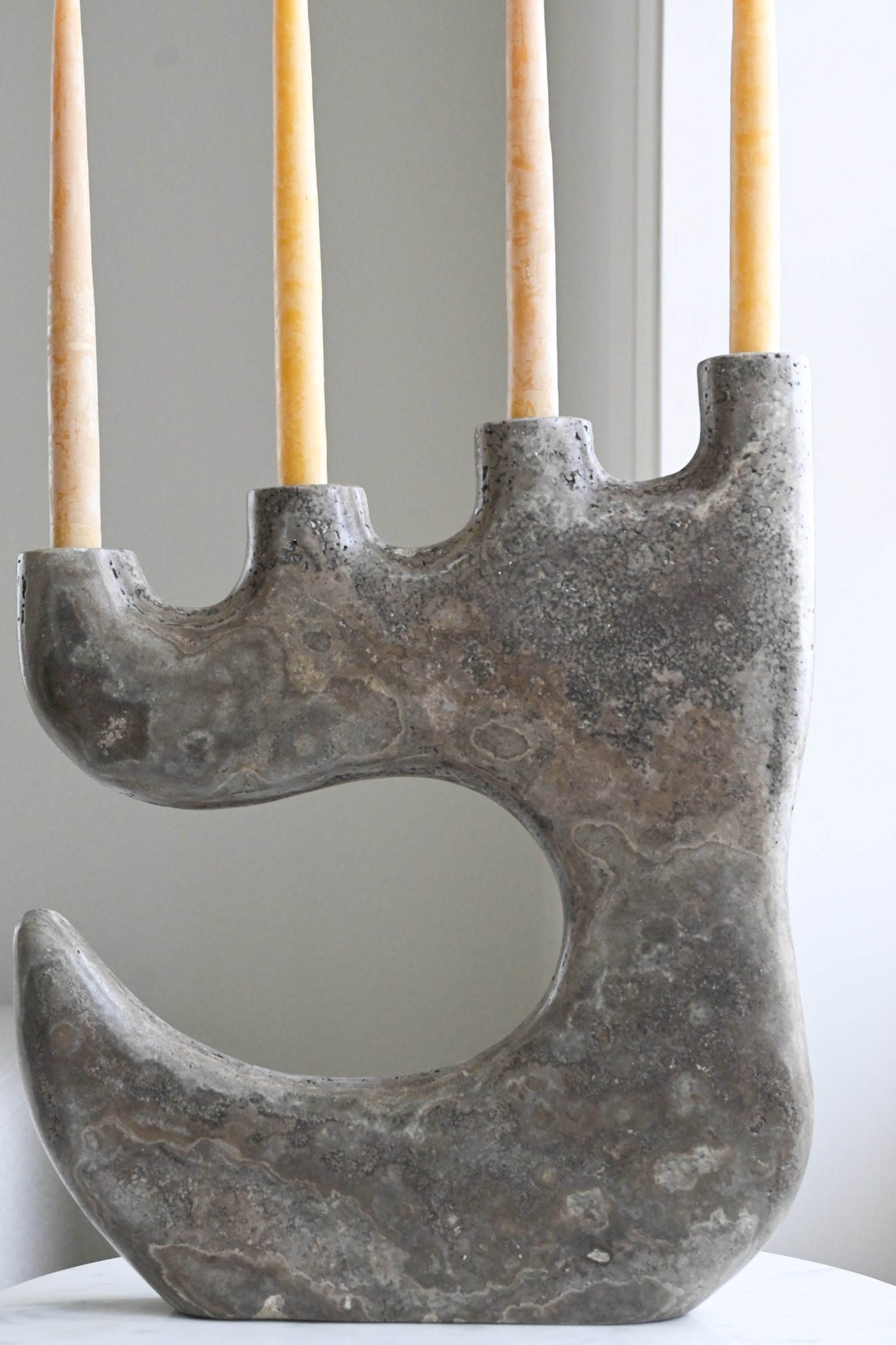 Ljusstake Travertin
