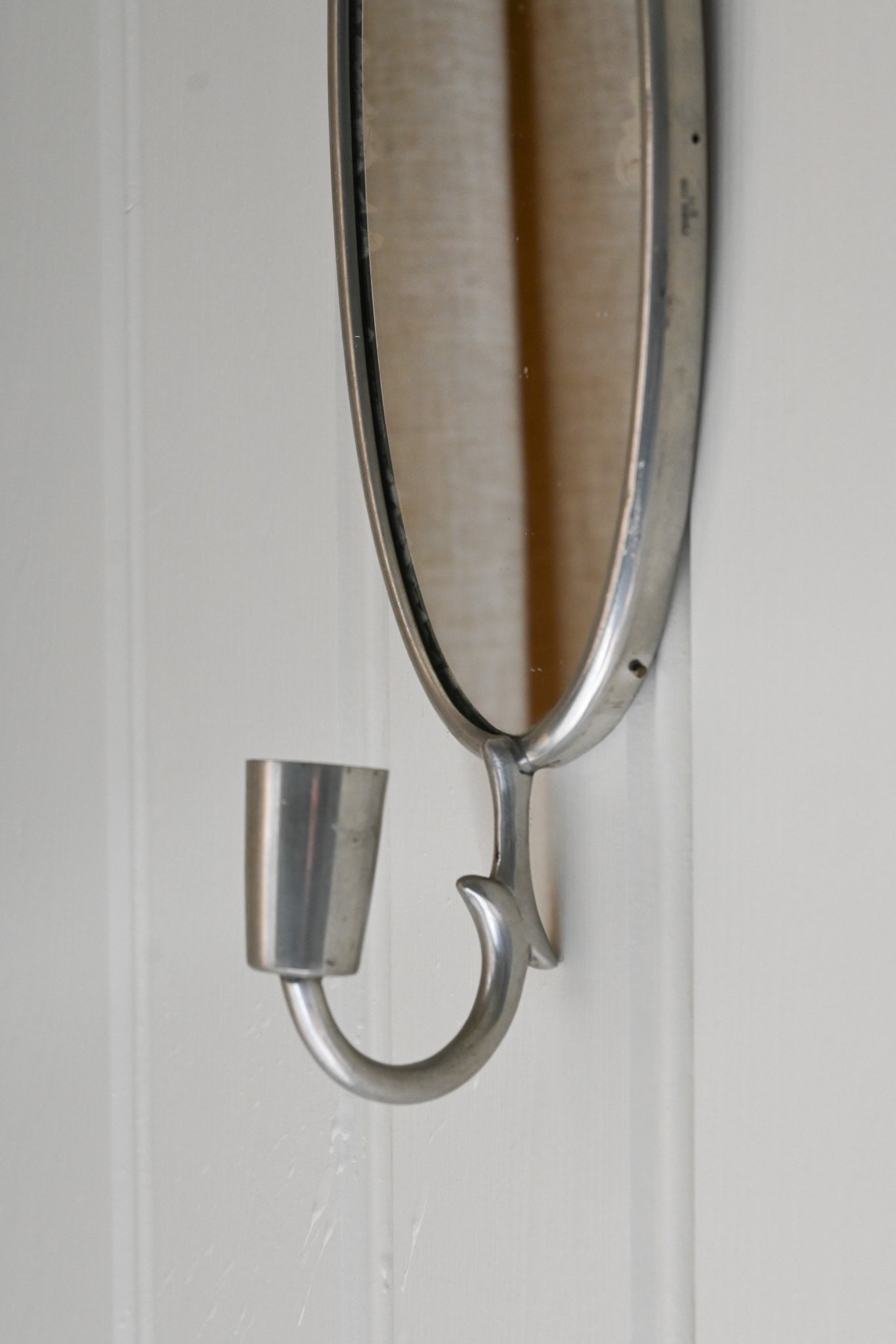 Väggljusstake Tenn/Spegel