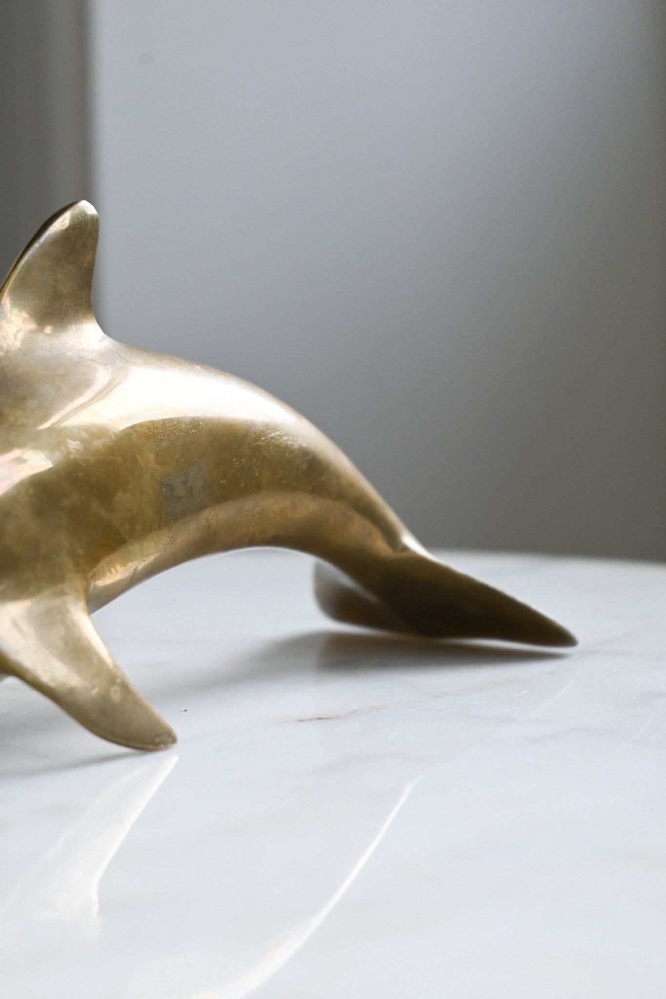 Dekoration Delfin Mässing