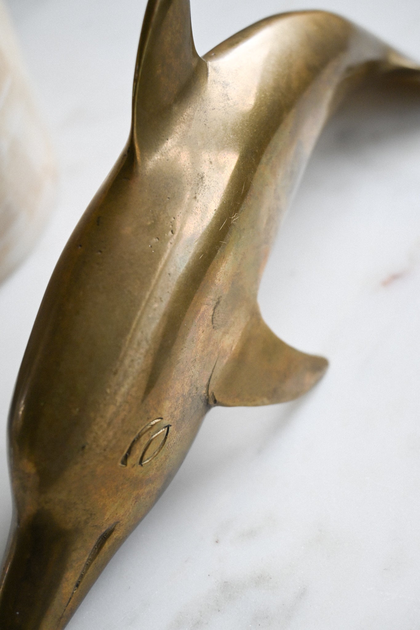 Dekoration Delfin Mässing