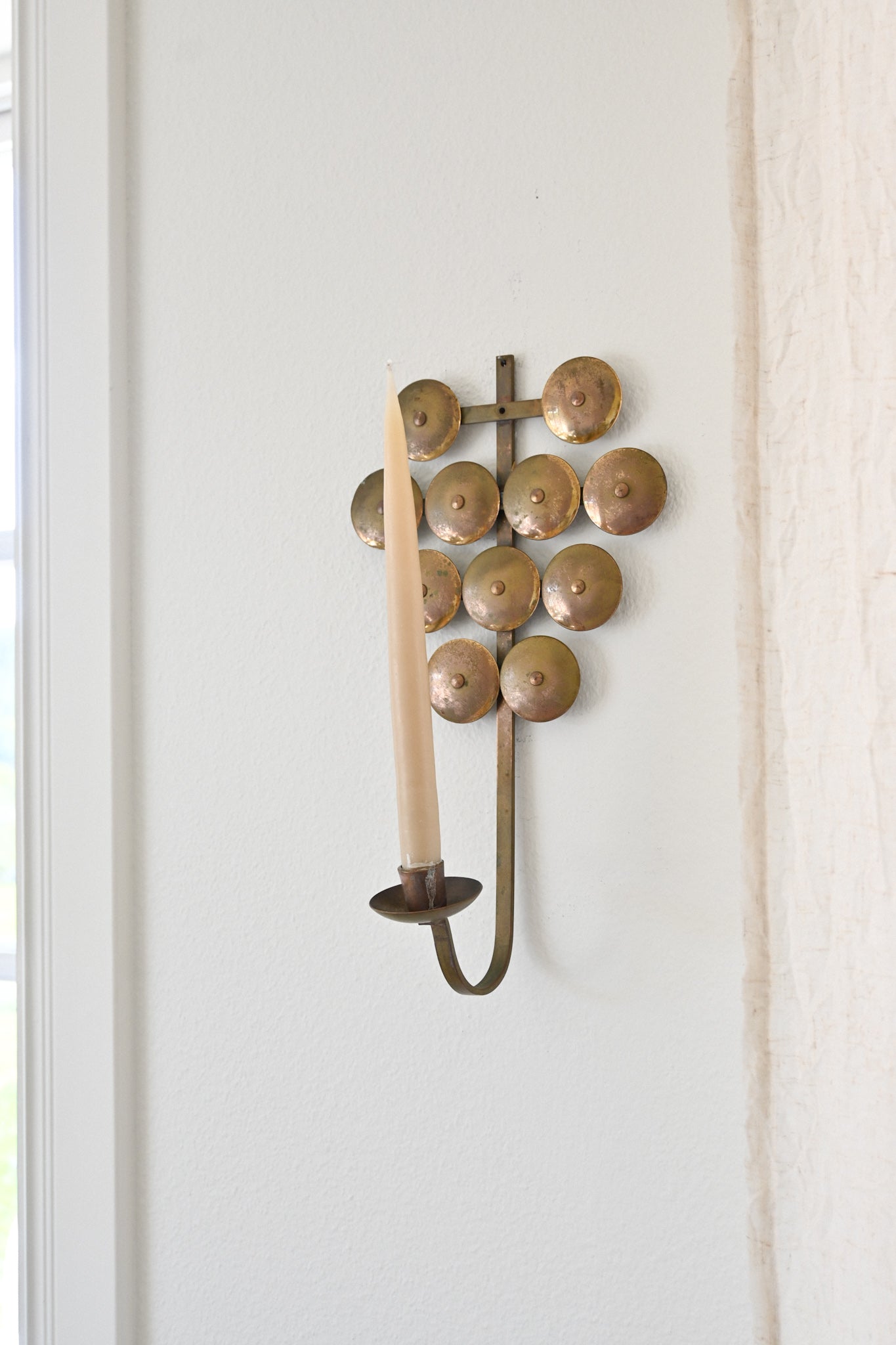 Väggljusstake Mässing