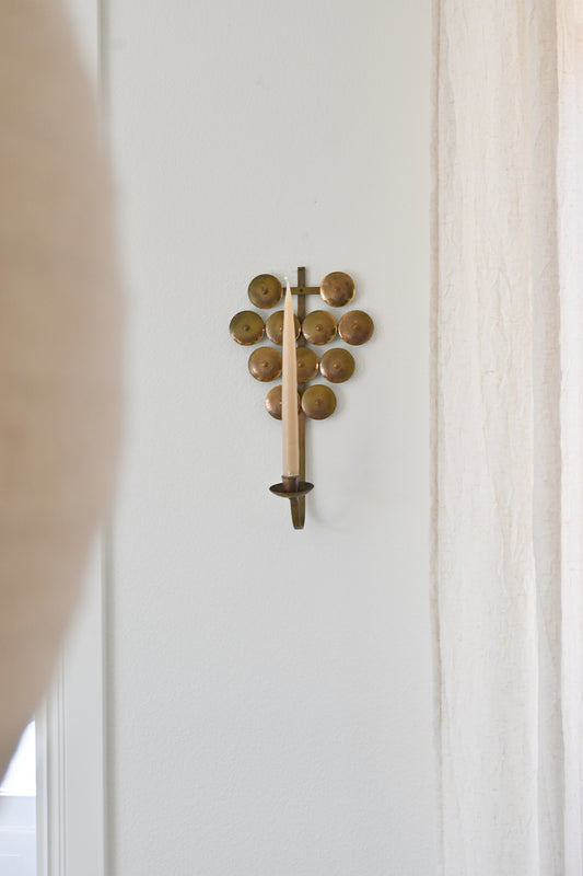 Väggljusstake Mässing
