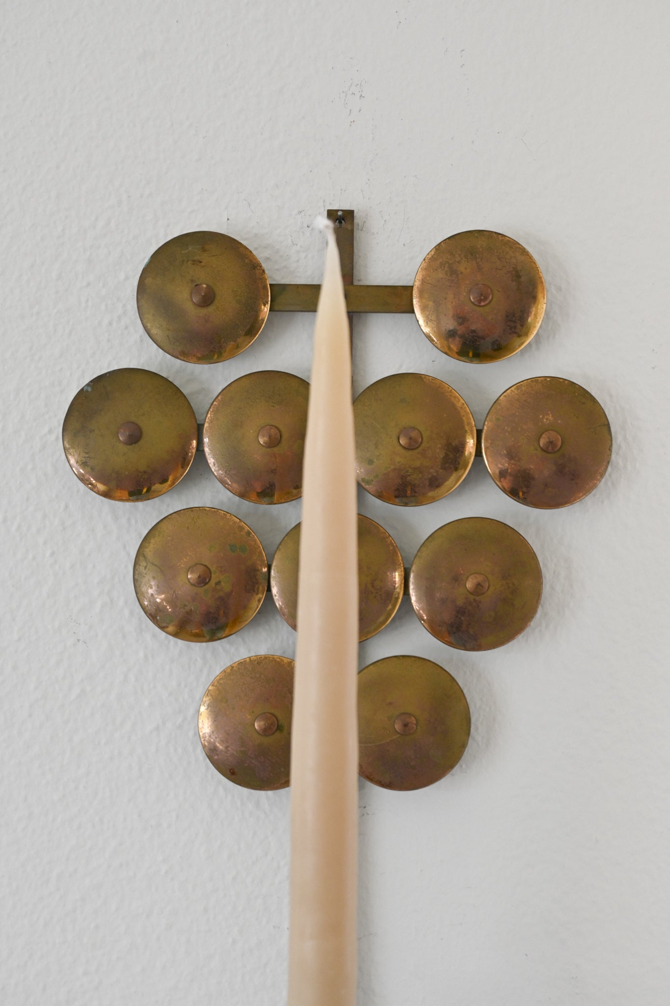 Väggljusstake Mässing