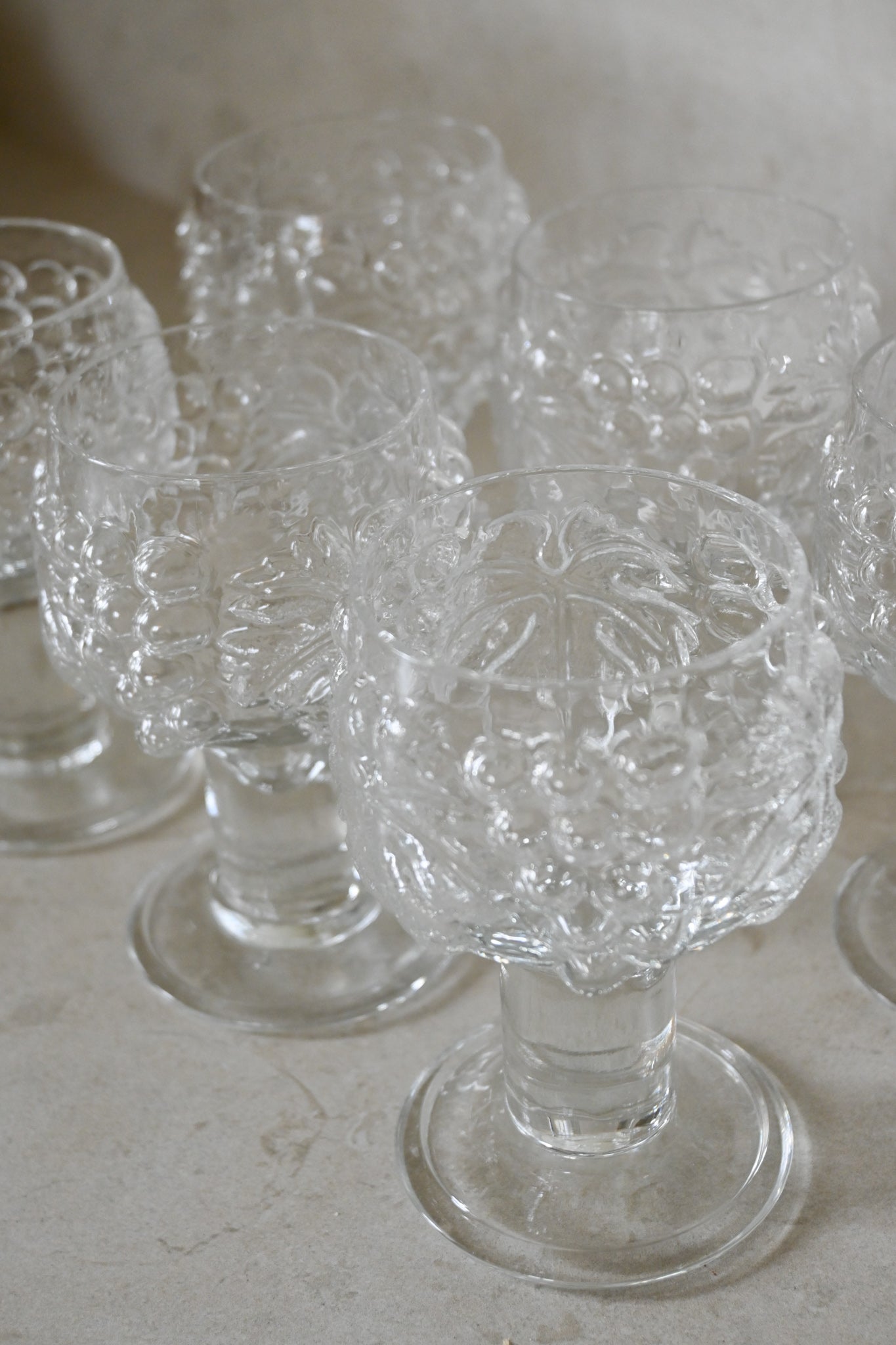 6 Vinglas Skruf Glasbruk "Provence"