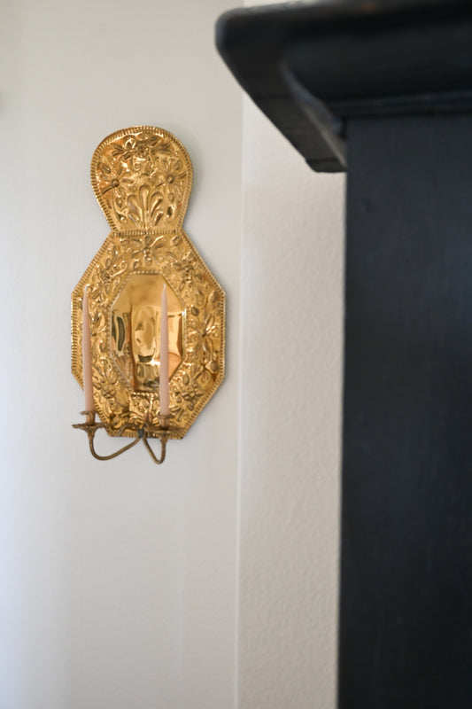 Väggljusstake Mässing