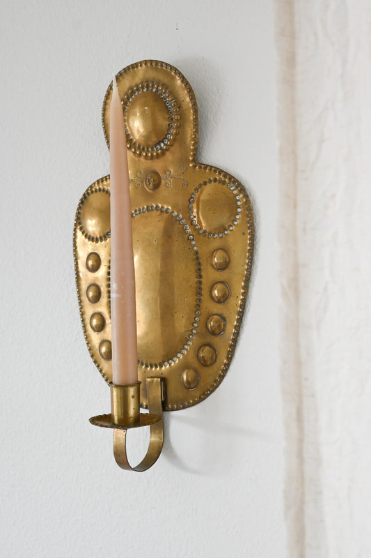 Väggljusstake Mässing
