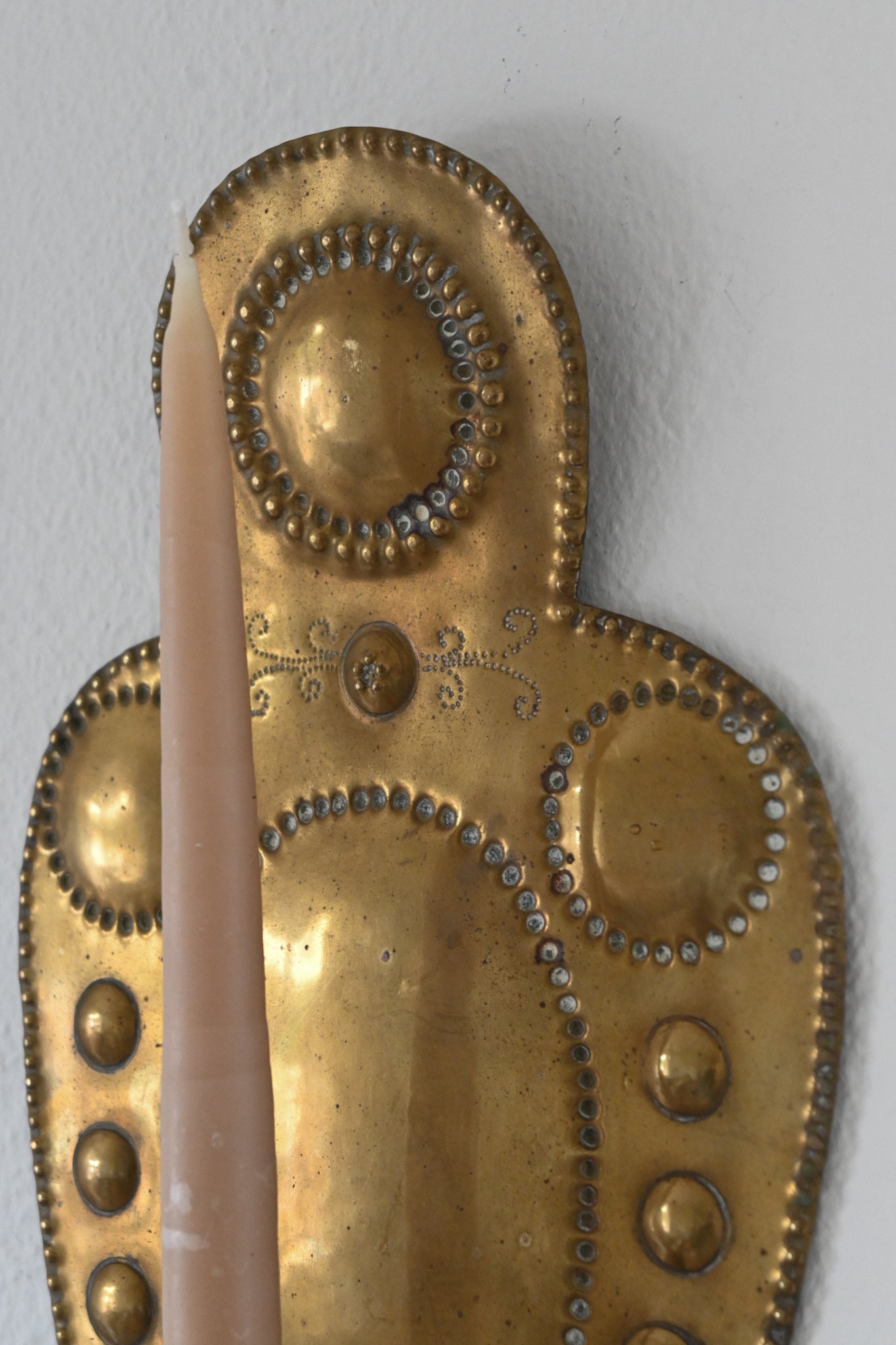 Väggljusstake Mässing