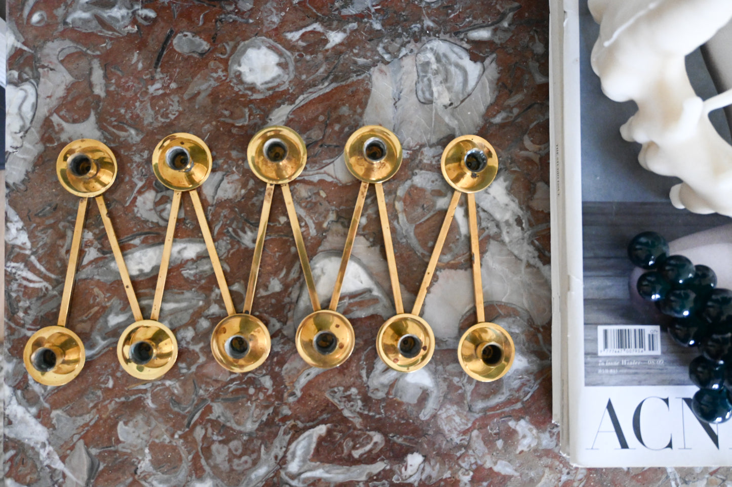 Ljusstake Margareta Mässing