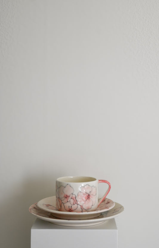 Tekopp med fat & assiett Firma Svenskt Tenn