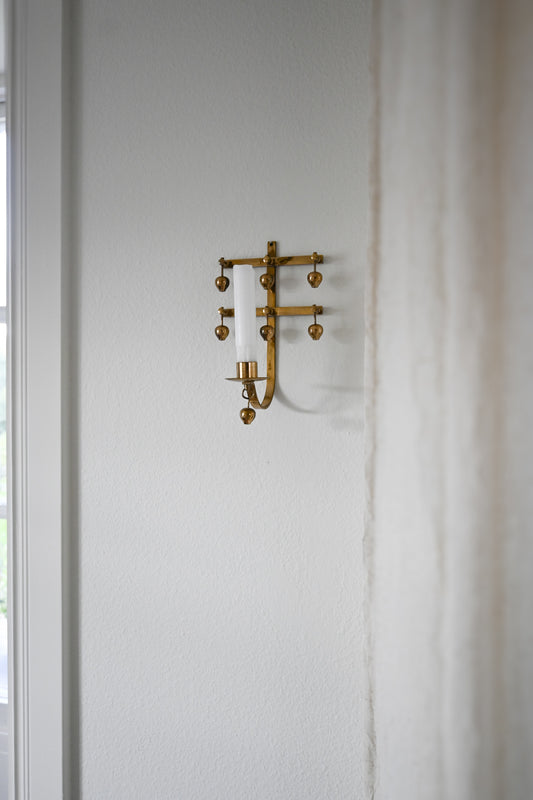 Väggljusstake Mässing