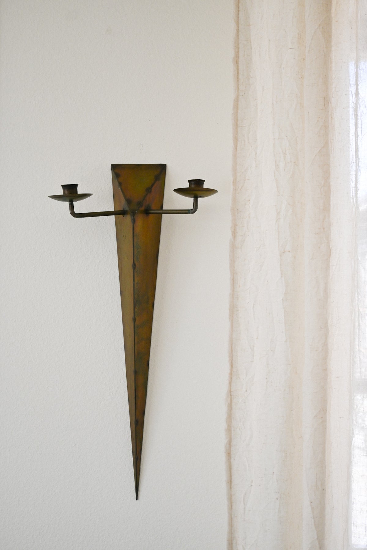 Väggljusstake Stål