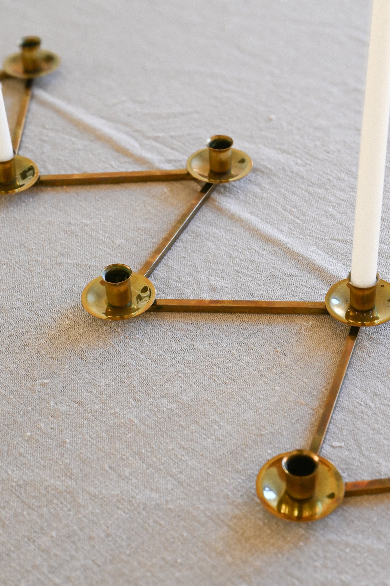 Ljusstake Margareta Mässing