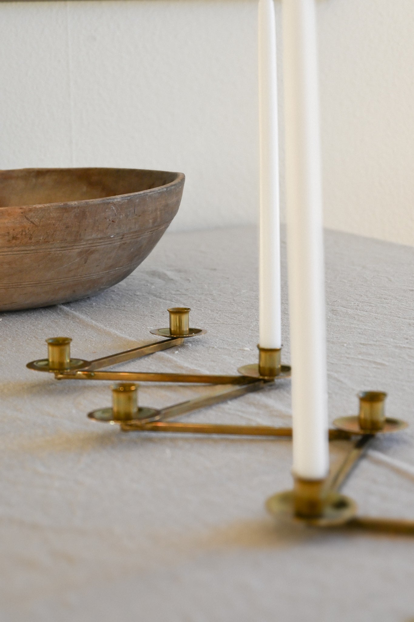 Ljusstake Margareta Mässing