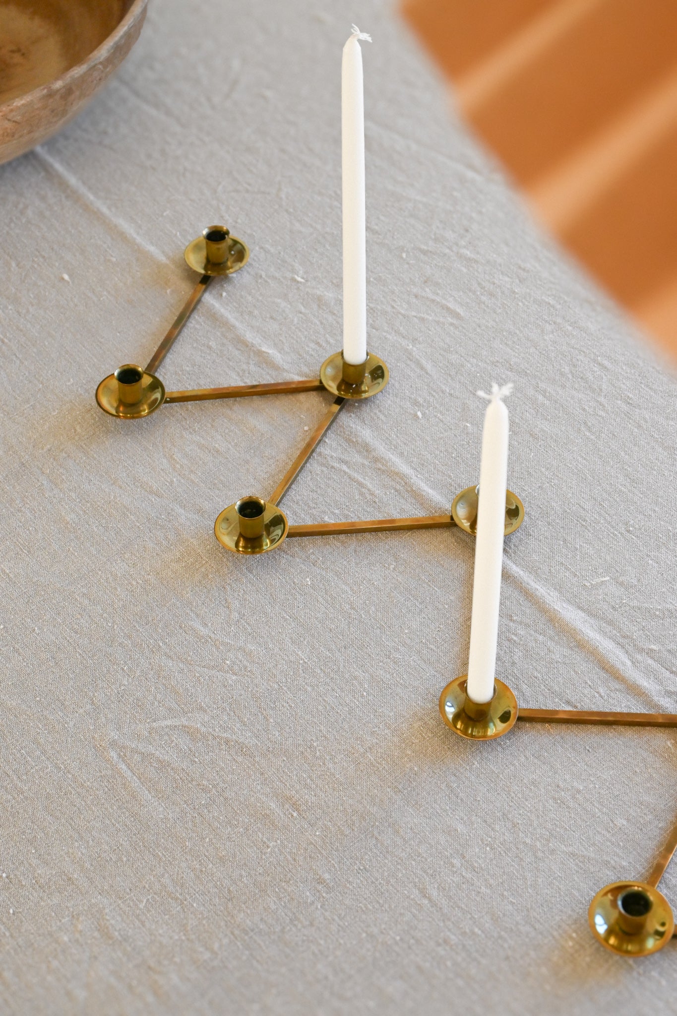 Ljusstake Margareta Mässing