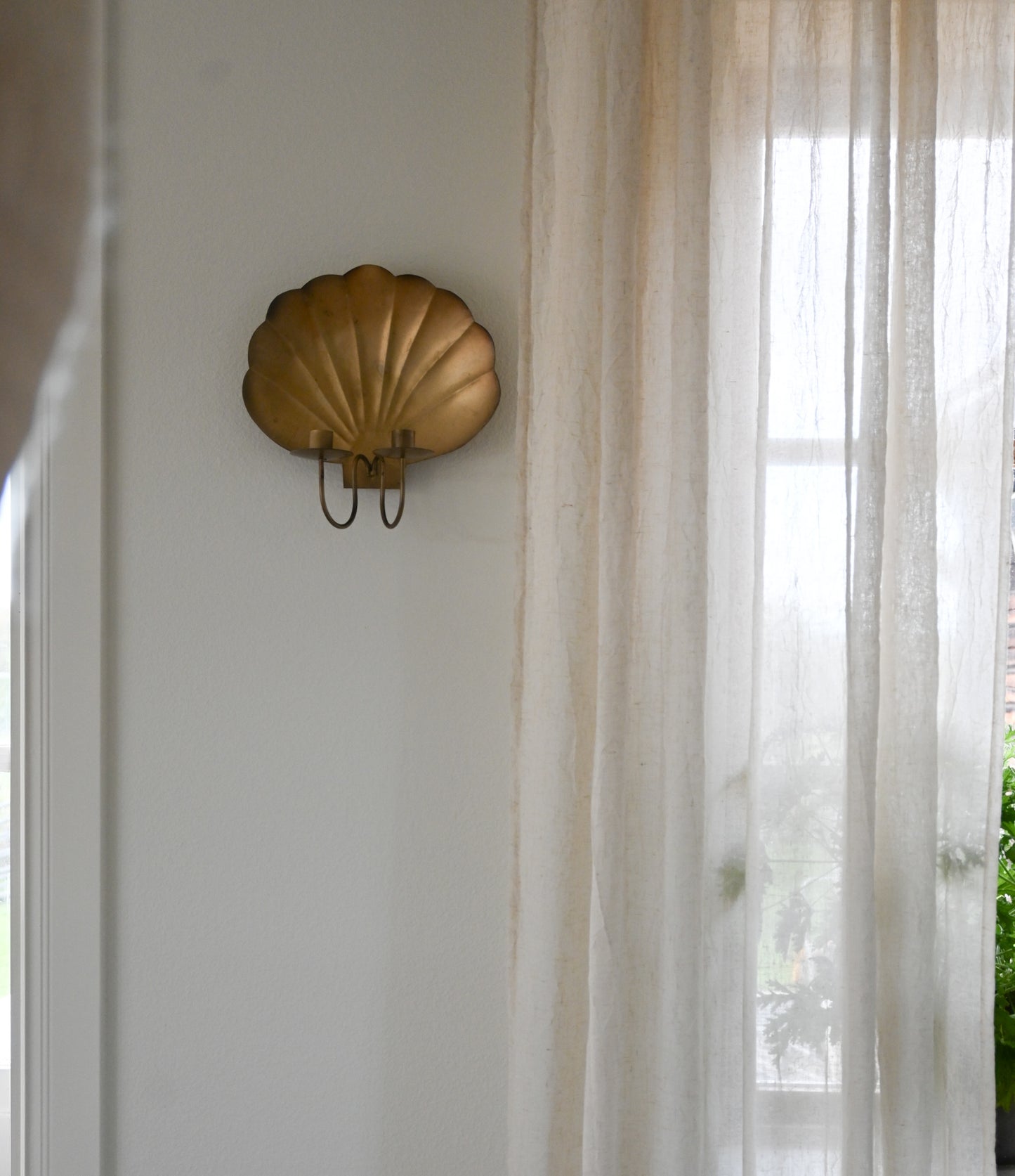 Väggljusstake Snäcka