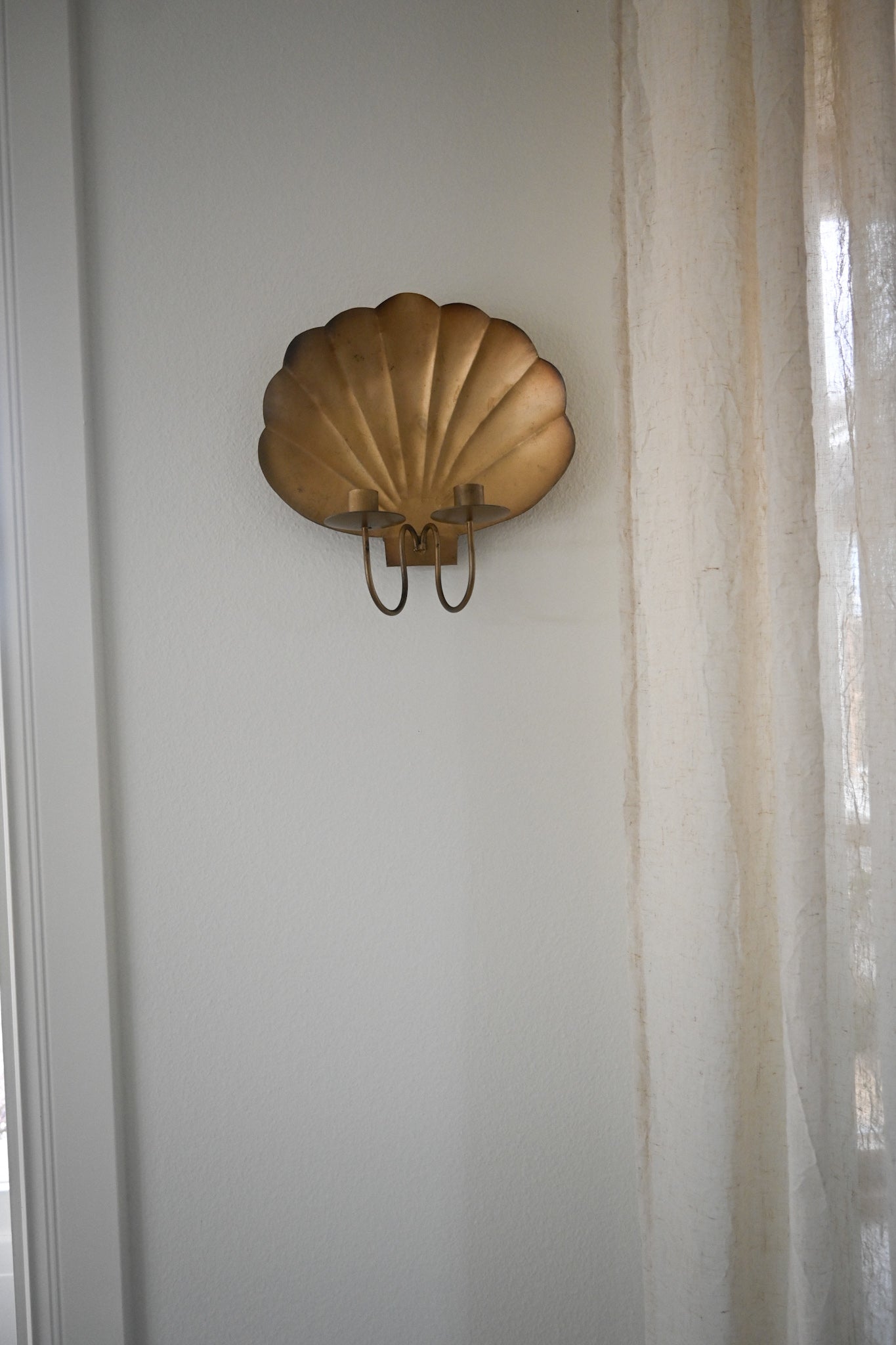 Väggljusstake Snäcka