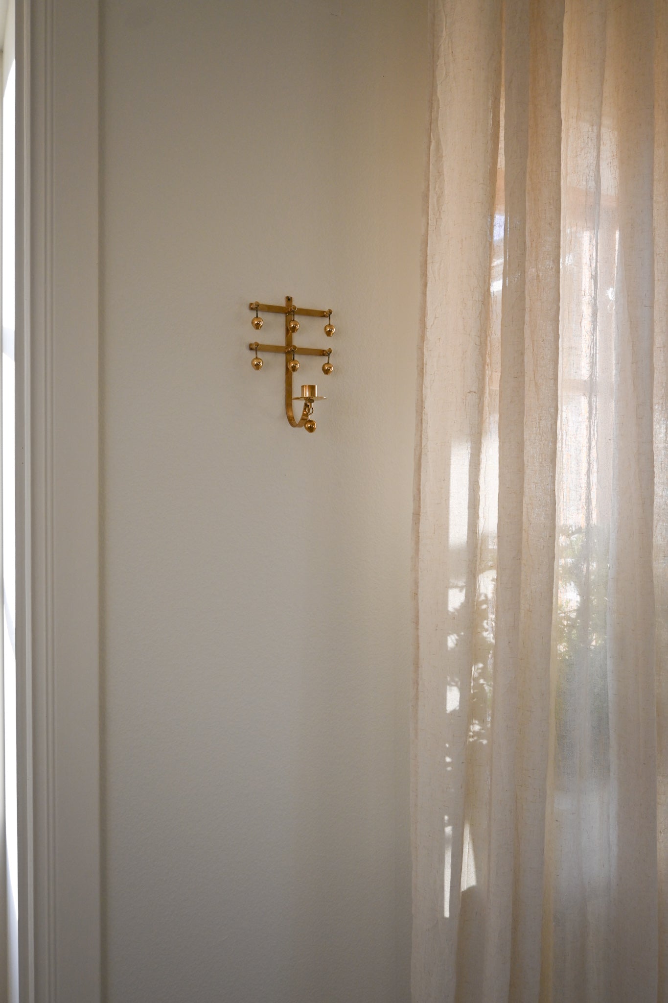 Väggljusstake Mässing