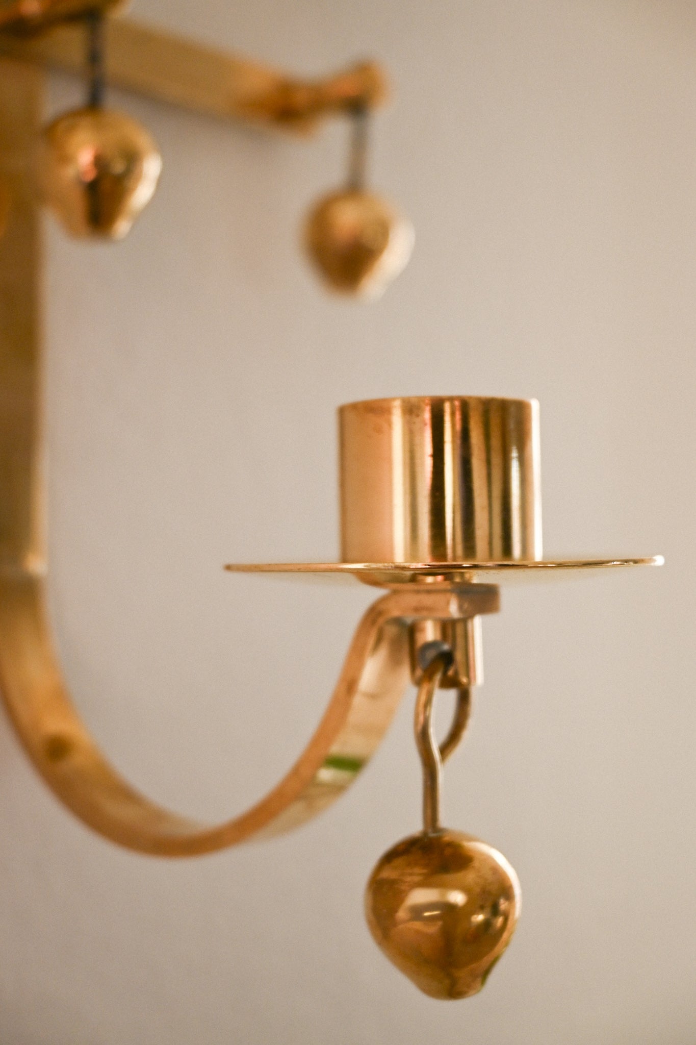 Väggljusstake Mässing