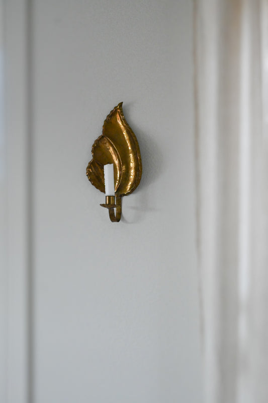 Väggljusstake Mässing