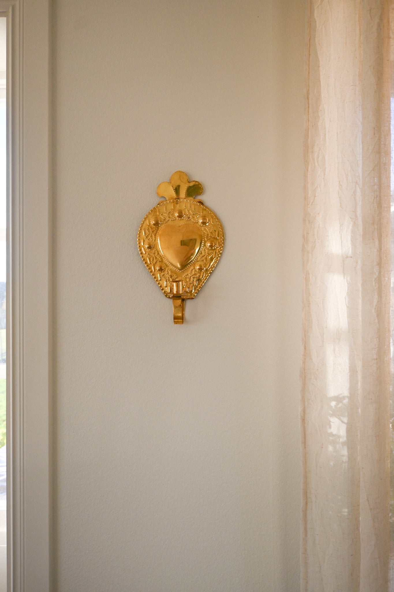 Väggljusstake Mässing